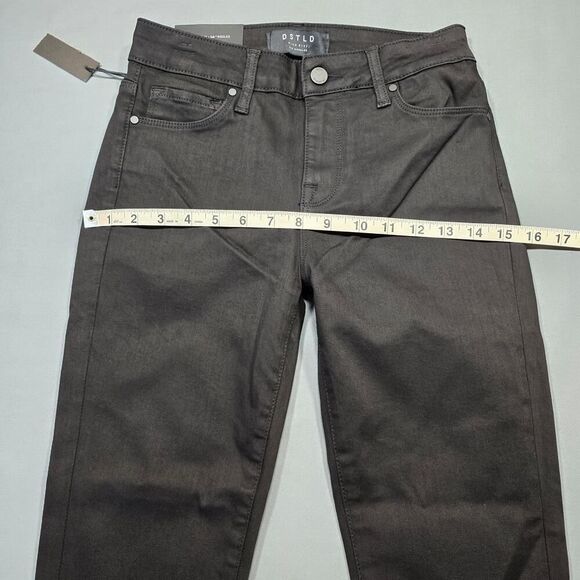 DSTLD Black Skinny Jeans Stretch Grunge Rips Distressed Denim Womens 28 Classic - Picture 5 of 13